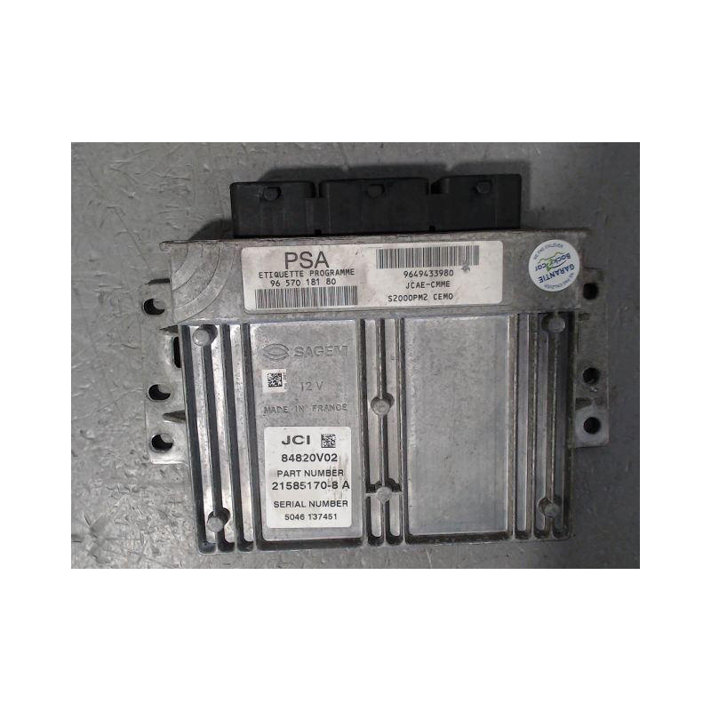 CALCULATEUR MOTEUR CITROEN C3