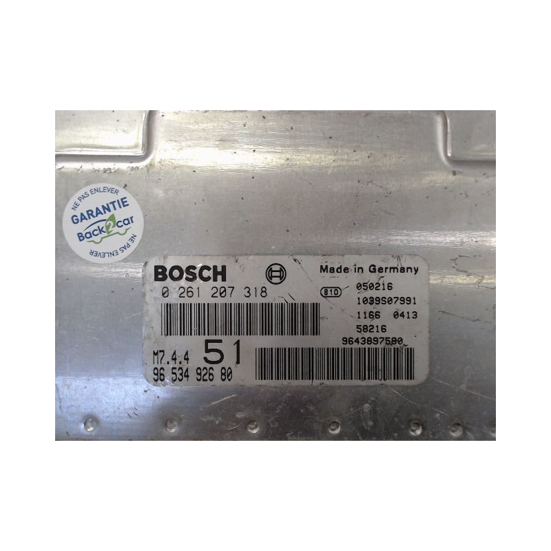 CALCULATEUR MOTEUR CITROEN XSARA PICASSO