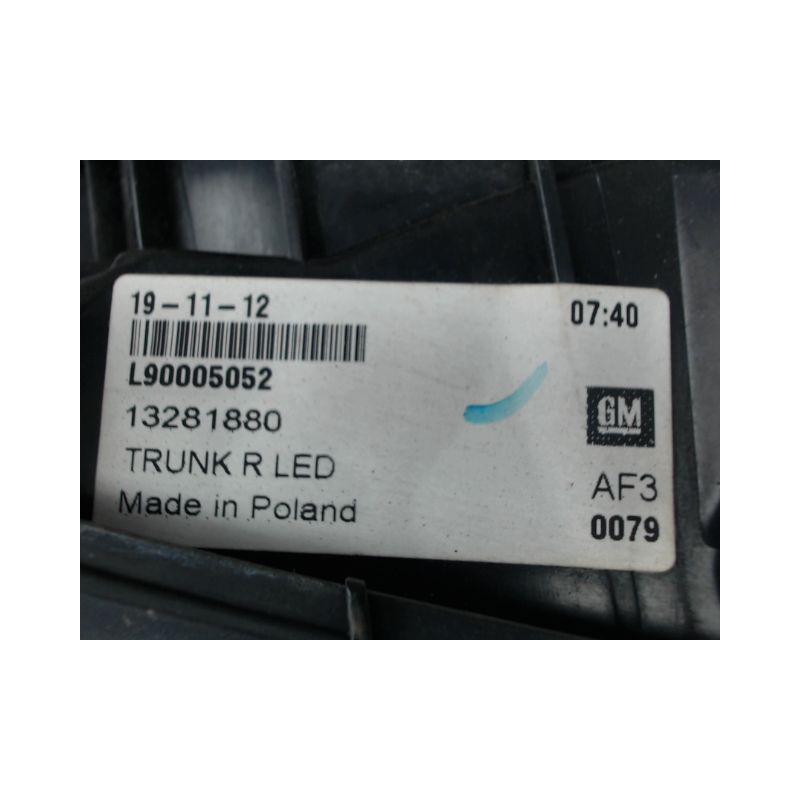FEU ARRIERE INTERIEUR DROIT OPEL ASTRA