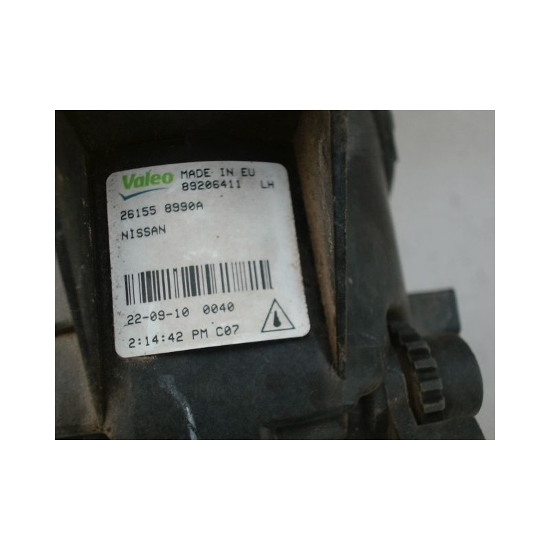 PHARE ANTIBROUILLARD AVANT GAUCHE NISSAN QASHQAI
