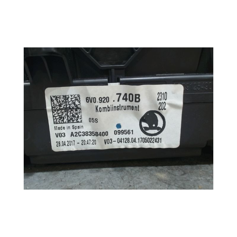 BLOC COMPTEURS SKODA FABIA