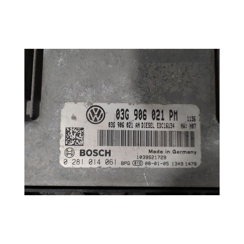 CALCULATEUR MOTEUR VOLKSWAGEN GOLF