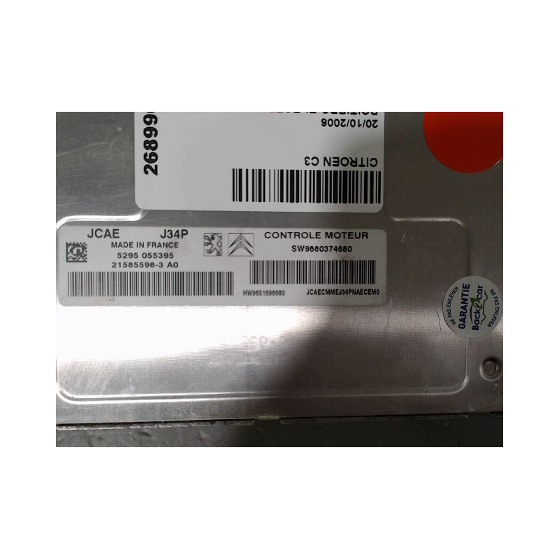 CALCULATEUR MOTEUR CITROEN C3