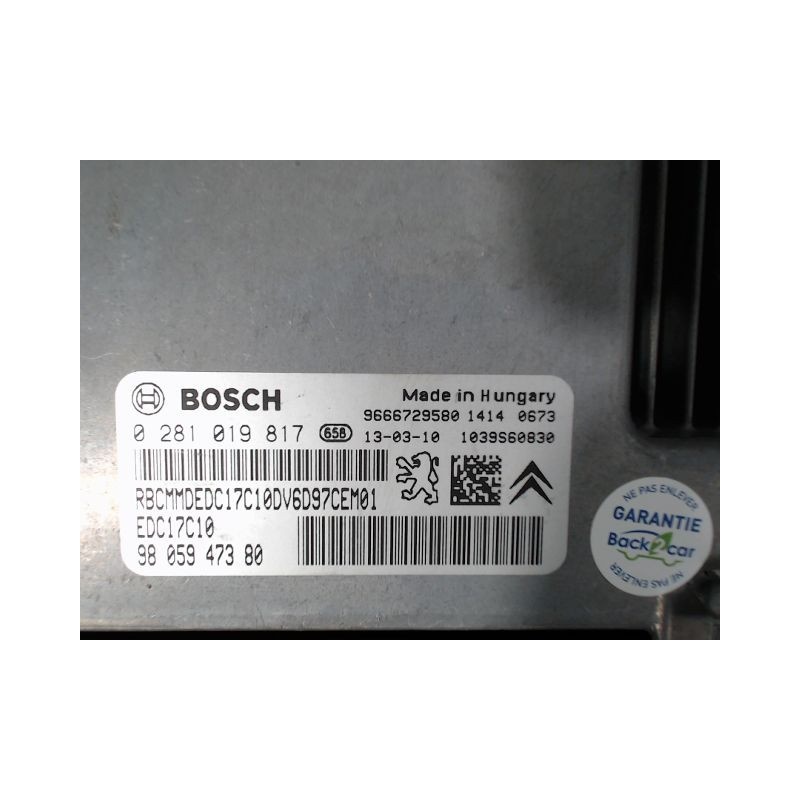 CALCULATEUR MOTEUR PEUGEOT 308