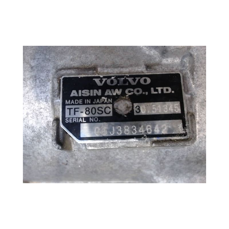 BOITE A VITESSE AUTOMATIQUE VOLVO S60 2004- 2.4 D5
