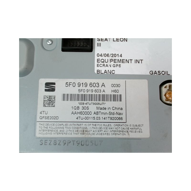 ECRAN GPS SEAT LEON 2009-