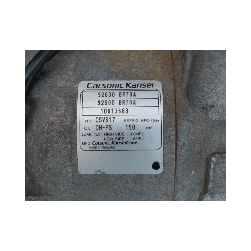 COMPRESSEUR AIR CONDITIONNE NISSAN QASHQAI