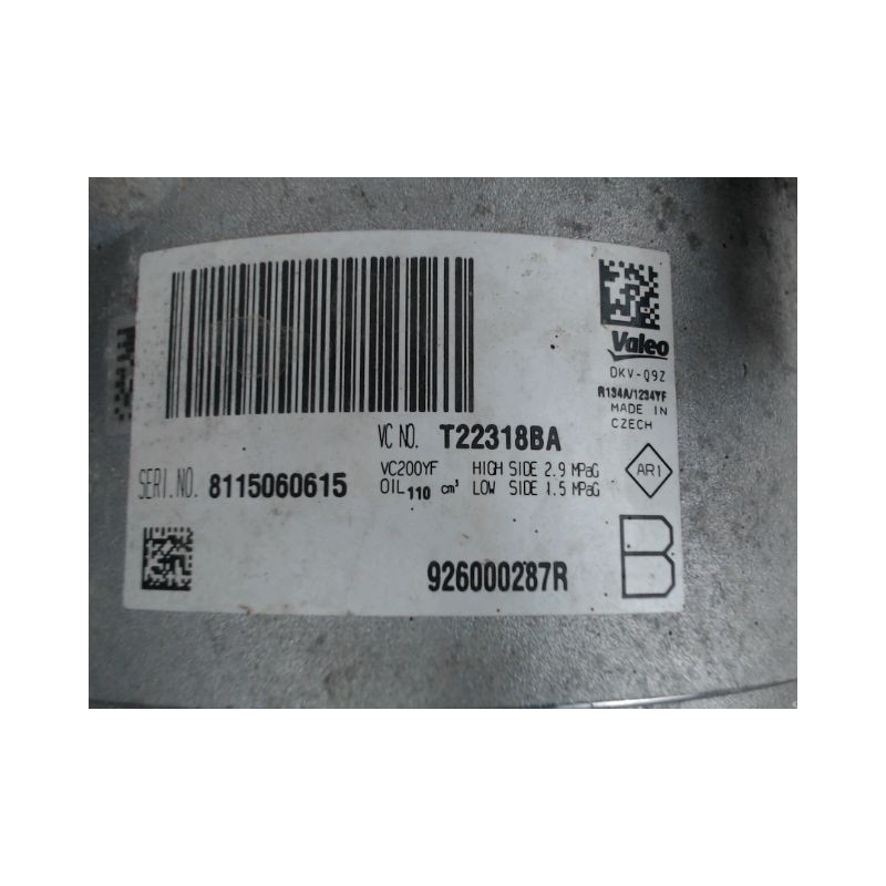 COMPRESSEUR AIR CONDITIONNE DACIA SANDERO