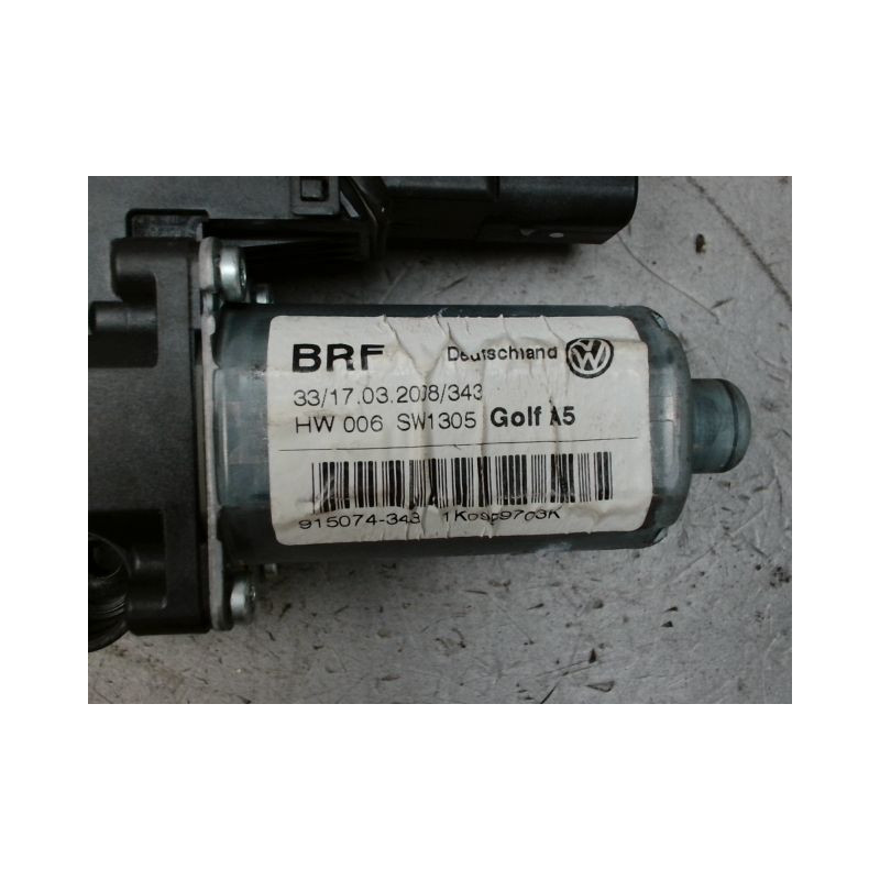 MECANISME+MOTEUR LEVE-GLACE ARRIERE GAUCHE VOLKSWAGEN GOLF V 2003-2009