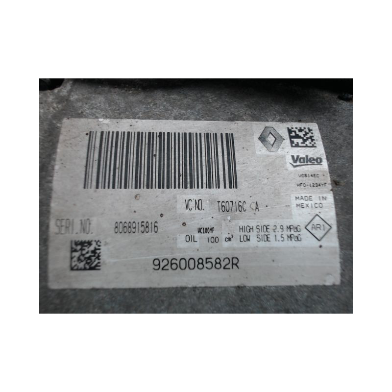 COMPRESSEUR AIR CONDITIONNE RENAULT CLIO