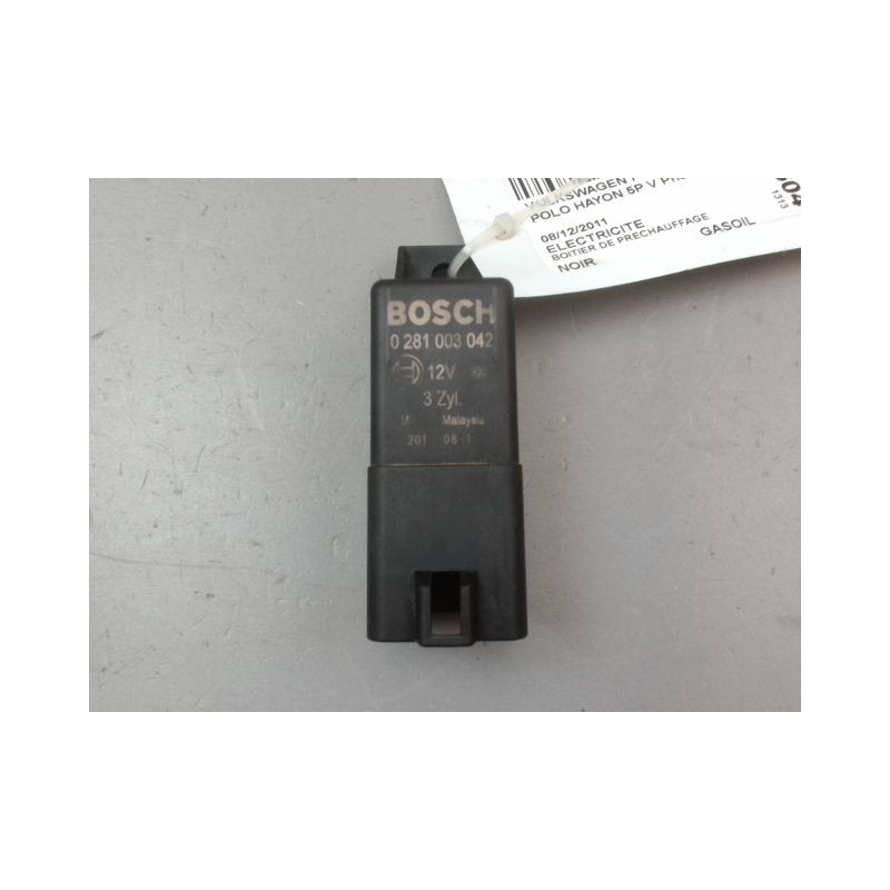 BOITIER DE PRECHAUFFAGE VOLKSWAGEN POLO V Phase 1 (6R) 2009-...