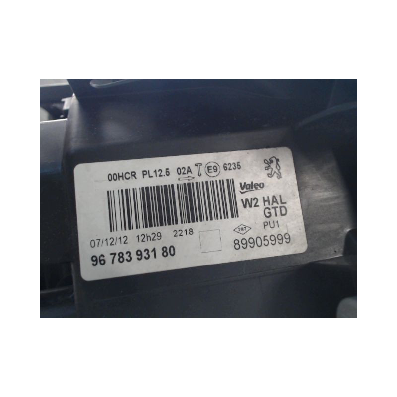 PHARE GAUCHE PEUGEOT 508