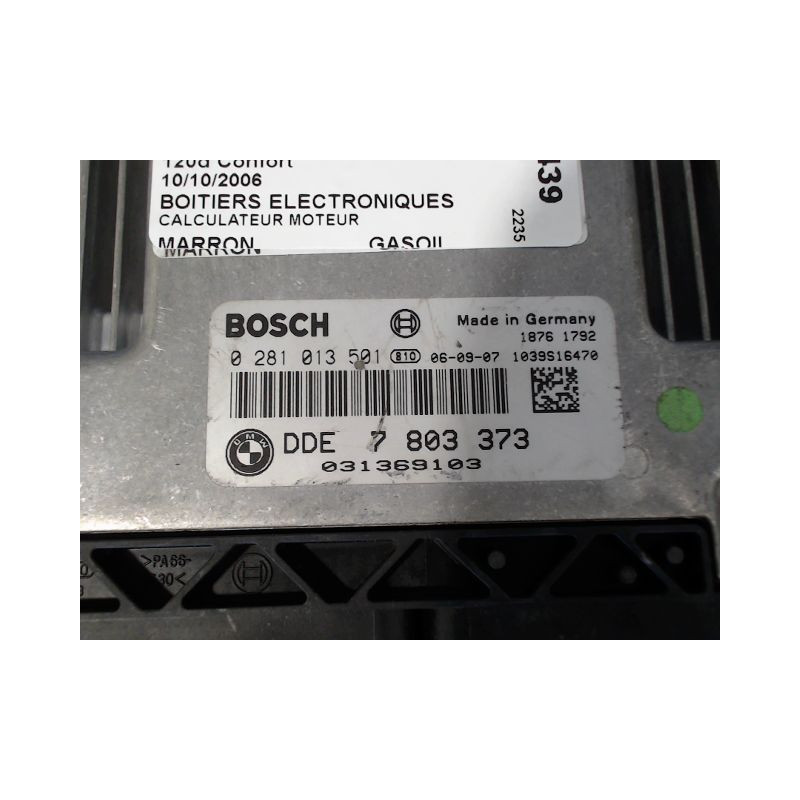 CALCULATEUR MOTEUR BMW SERIE 1 (E87) 04-06