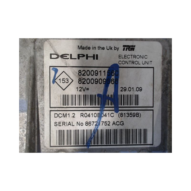 CALCULATEUR MOTEUR RENAULT MODUS 2008-