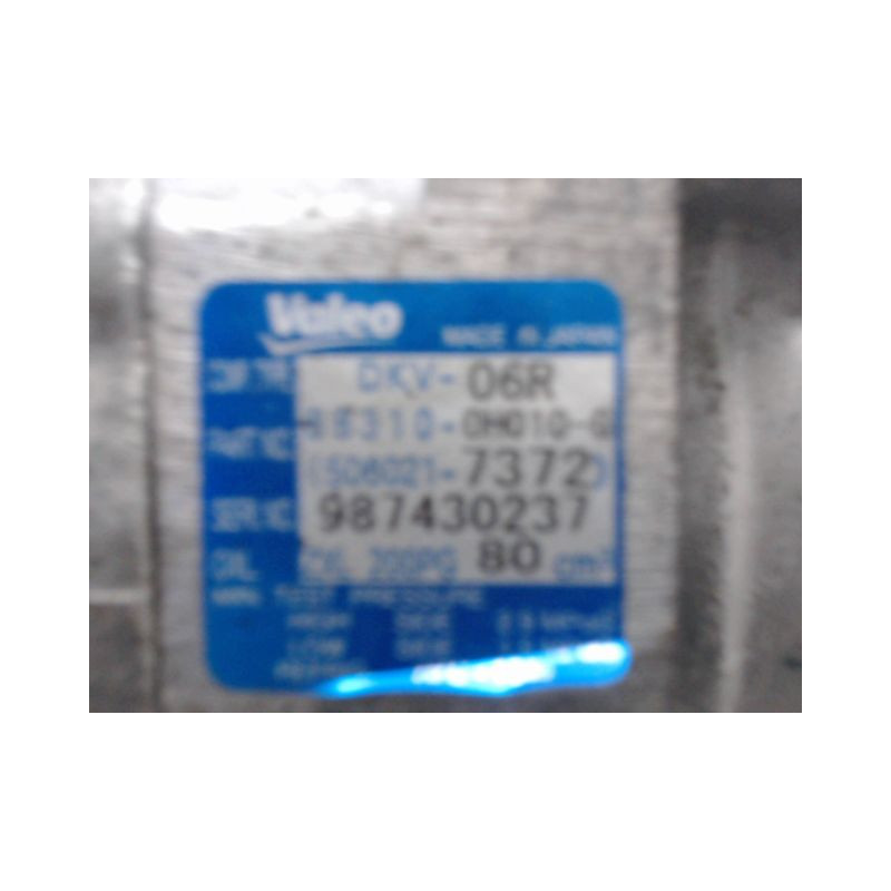 COMPRESSEUR AIR CONDITIONNE PEUGEOT 107 5P