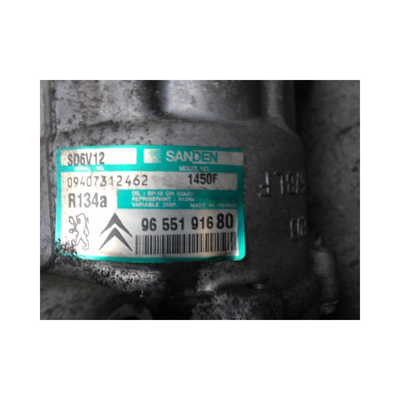 COMPRESSEUR AIR CONDITIONNE CITROEN C3 2002-2005