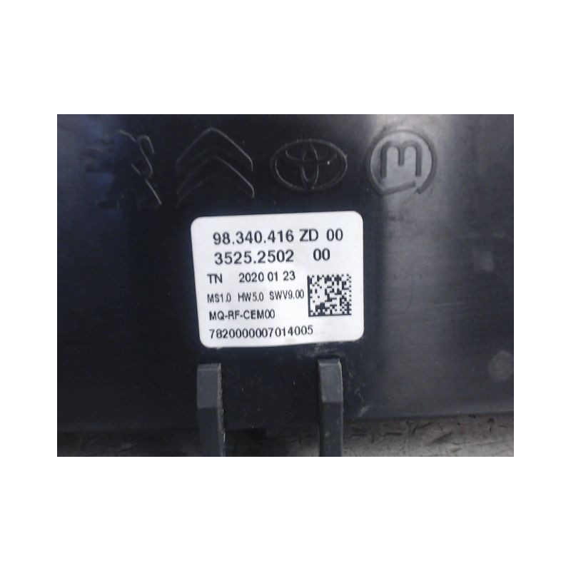 COMMANDE DE CHAUFFAGE PEUGEOT PARTNER