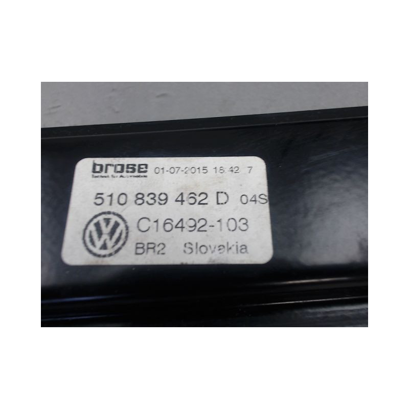 MECANISME LEVE-GLACE ARRIERE DROIT VOLKSWAGEN GOLF