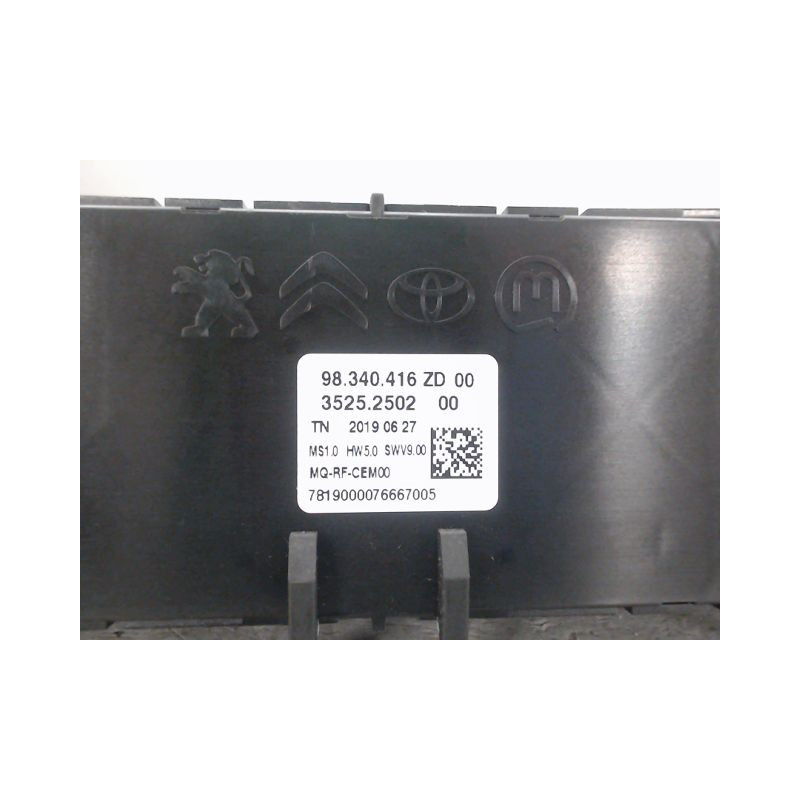 COMMANDE DE CHAUFFAGE PEUGEOT PARTNER