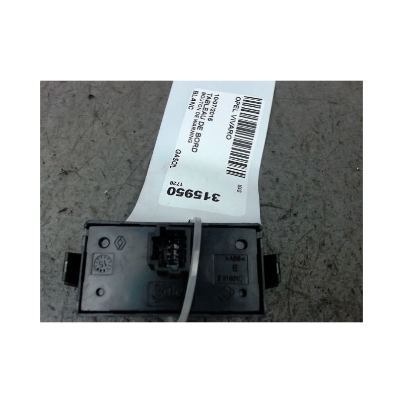 BOUTON DE WARNING OPEL VIVARO
