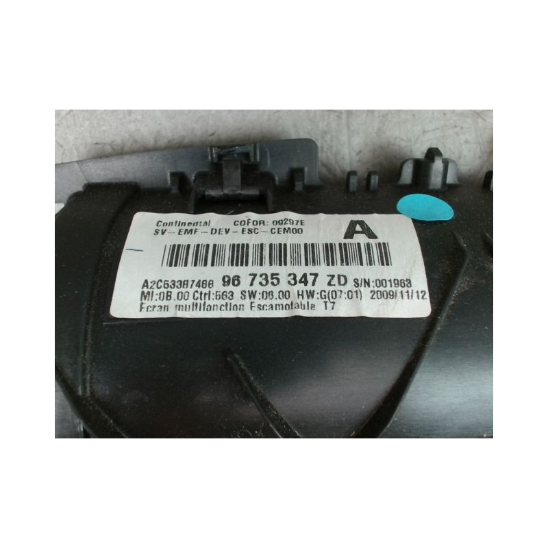 ECRAN GPS PEUGEOT 308 I Phase 1 2007-2011