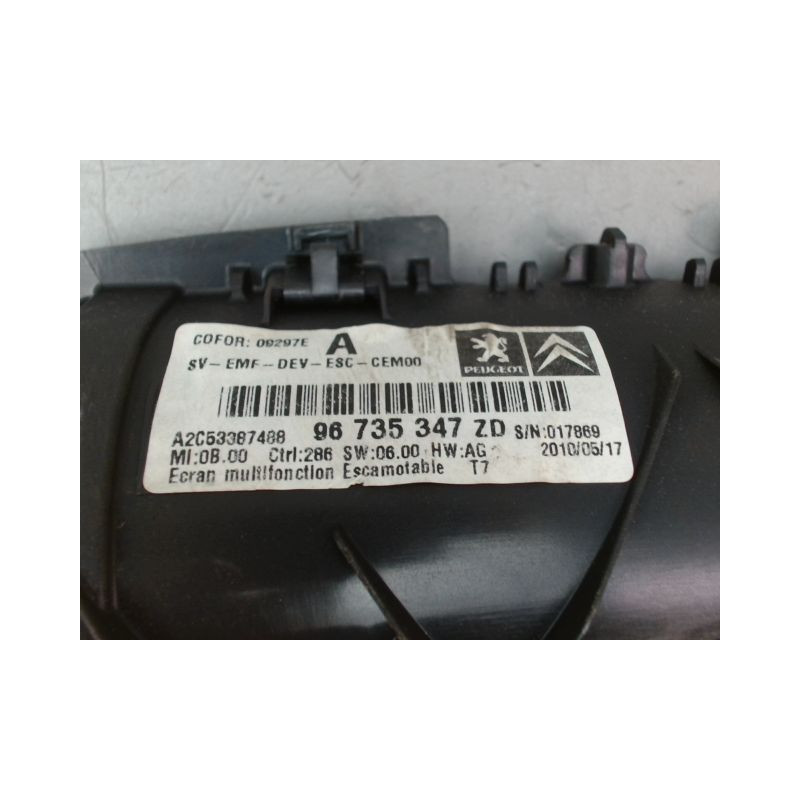 ECRAN GPS PEUGEOT 308 I Phase 1 2007-2011