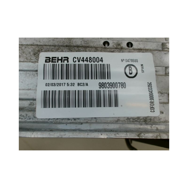 ECHANGEUR AIR PEUGEOT 2008 Phase 1 2013-...