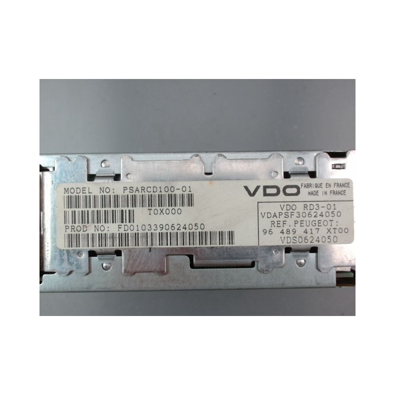 AUTORADIO PEUGEOT 307 SW Phase 1 2002-2005
