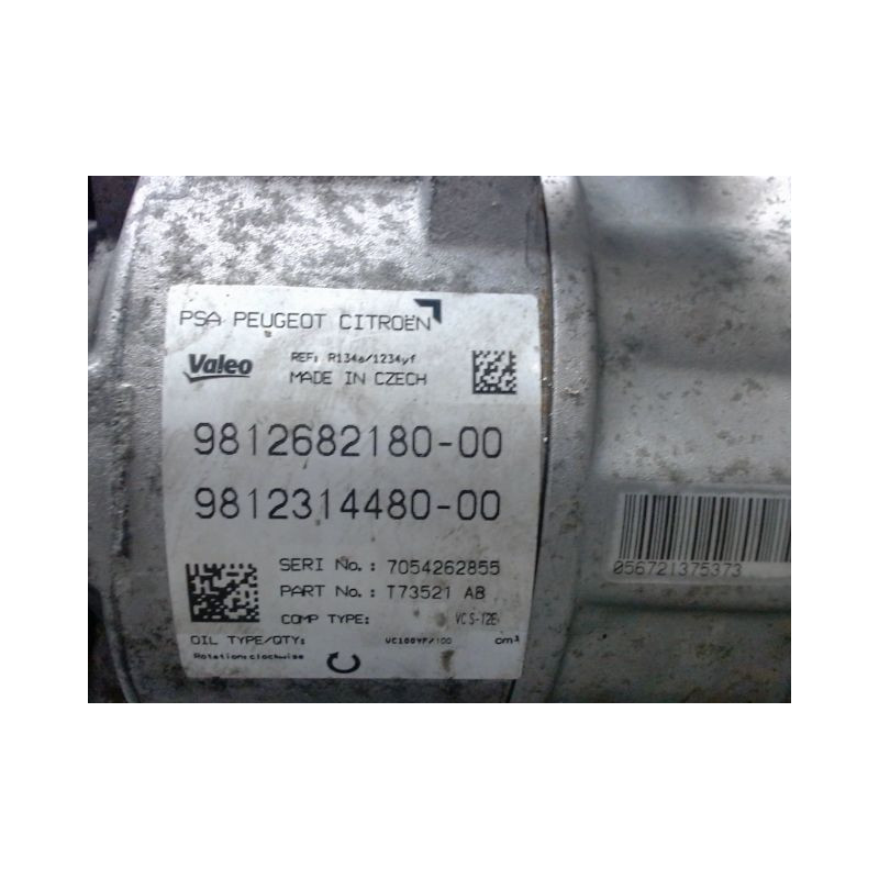 COMPRESSEUR AIR CONDITIONNE PEUGEOT 308