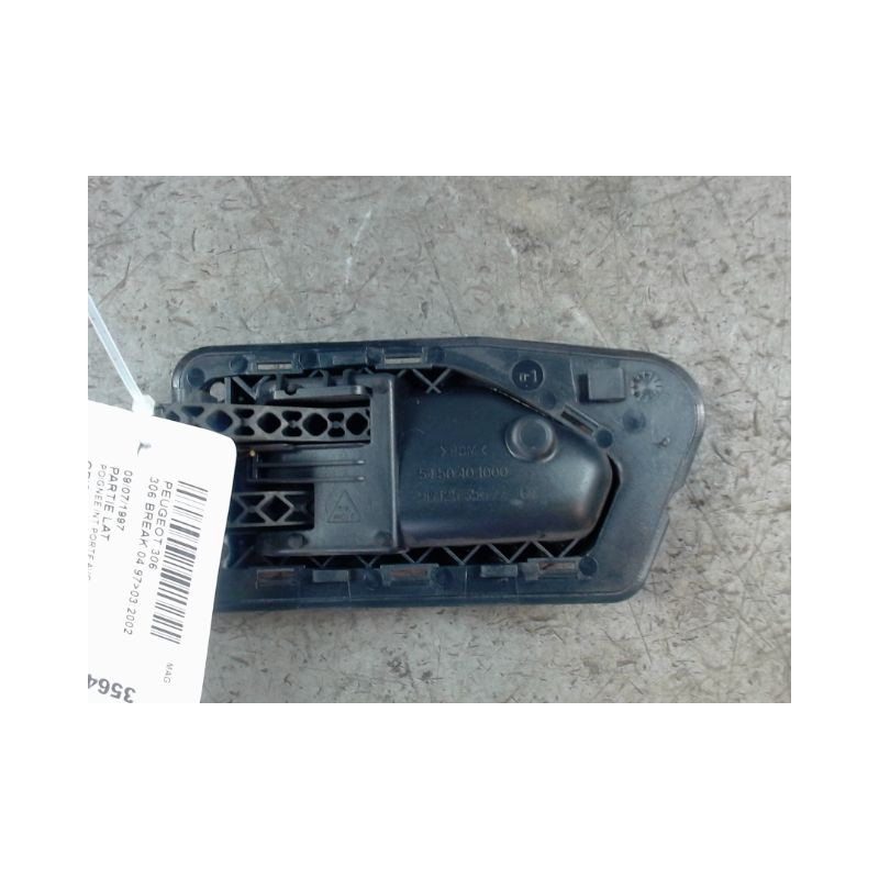 POIGNEE INTERIEURE PORTE AVANT GAUCHE PEUGEOT 306 BREAK 97-2002