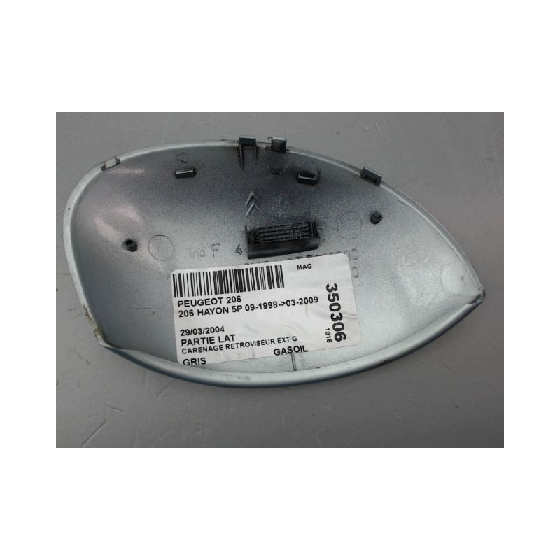 CARENAGE RETROVISEUR EXTERIEUR GAUCHE PEUGEOT 206 1998-2009