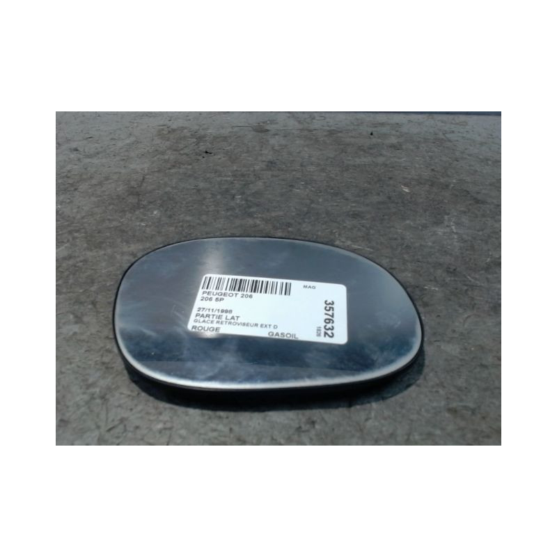 GLACE RETROVISEUR EXT D PEUGEOT 206 5P