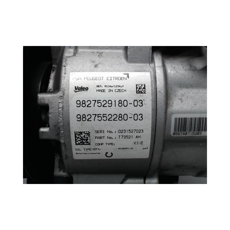 COMPRESSEUR AIR CONDITIONNE PEUGEOT 3008