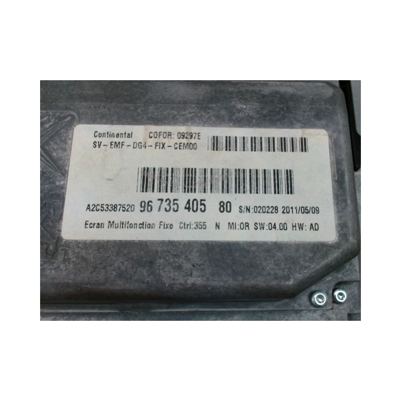 ECRAN GPS CITROEN DS4 Phase 1 (B75) 2011-...