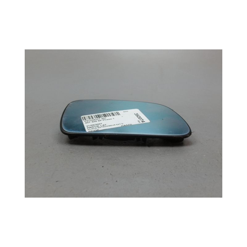 GLACE RETROVISEUR EXT D PEUGEOT 407 SW Phase 1 2004-2008