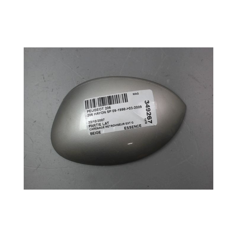 CARENAGE RETROVISEUR EXTERIEUR GAUCHE PEUGEOT 206 1998-2009