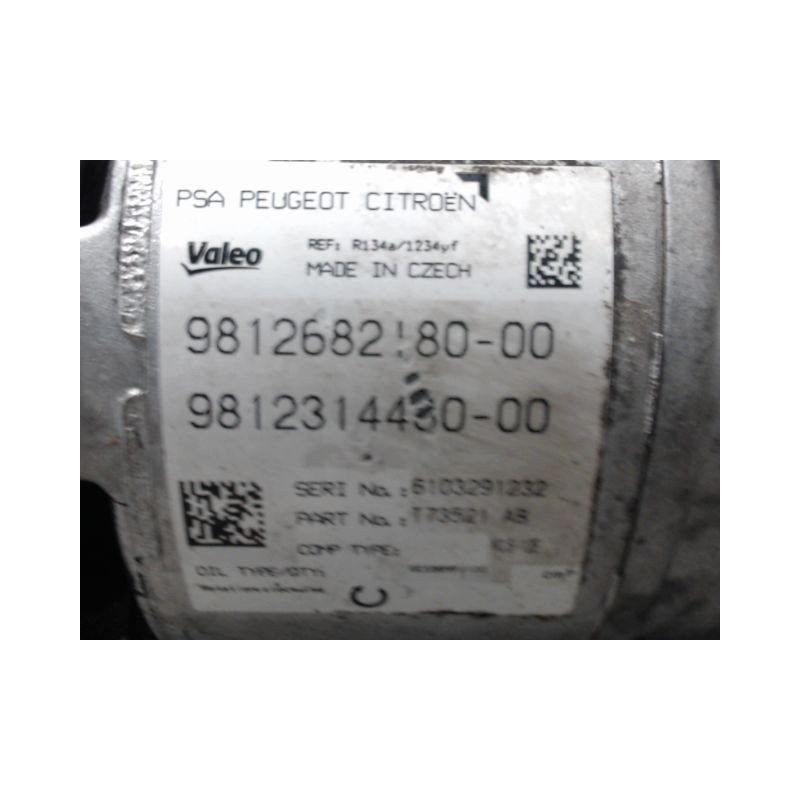 COMPRESSEUR AIR CONDITIONNE PEUGEOT 308