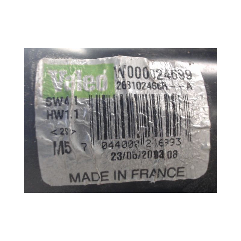 MECANISME ESSUIE-GLACE AVANT RENAULT MEGANE