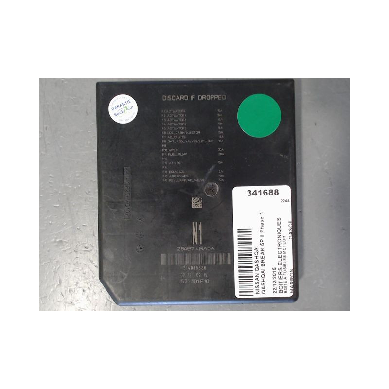 BOITE A FUSIBLES NISSAN QASHQAI BREAK II Phase 1 2014-...