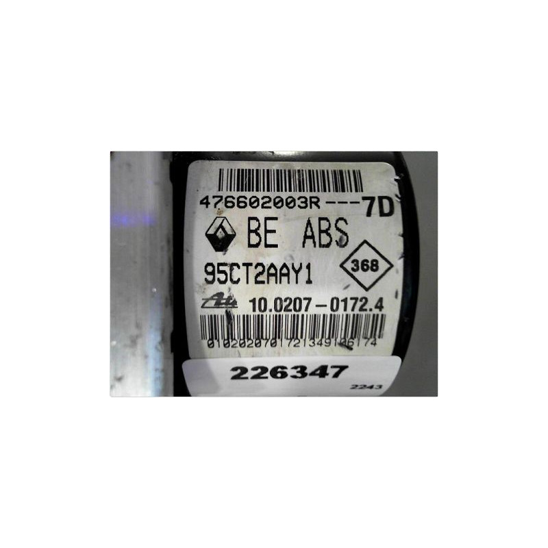 UNITE HYDRAULIQUE ABS RENAULT MEGANE III ESTATE 09-12