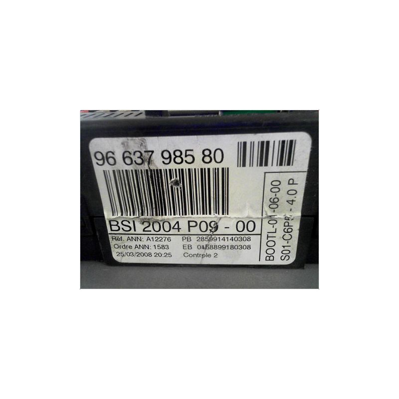 BOITIER GESTION HABITACLE CITROEN C4 04-08