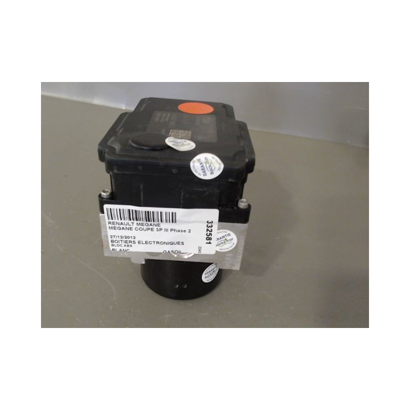 UNITE HYDRAULIQUE ABS RENAULT MEGANE COUPE III Phase 2 2012-2014