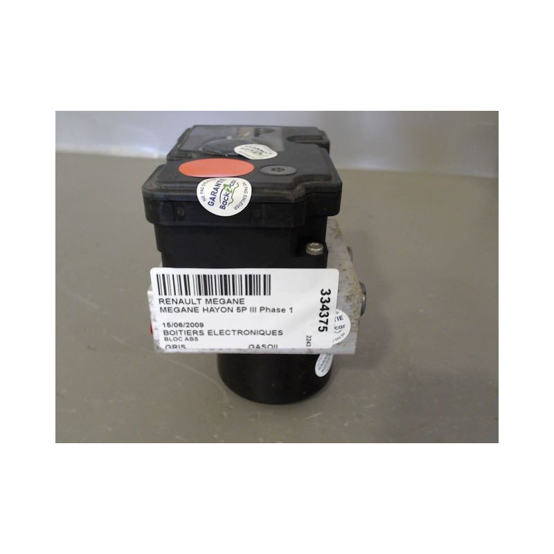 UNITE HYDRAULIQUE ABS RENAULT MEGANE III Phase 1 2008-2012