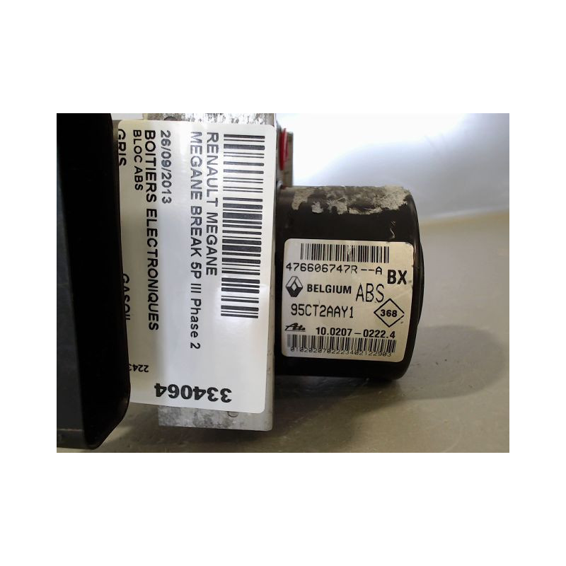 UNITE HYDRAULIQUE ABS RENAULT MEGANE BREAK III Phase 2 2012-2014