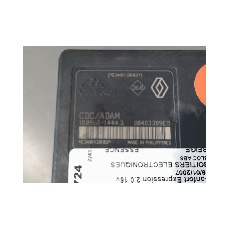 UNITE HYDRAULIQUE ABS RENAULT LAGUNA II 2005-2007