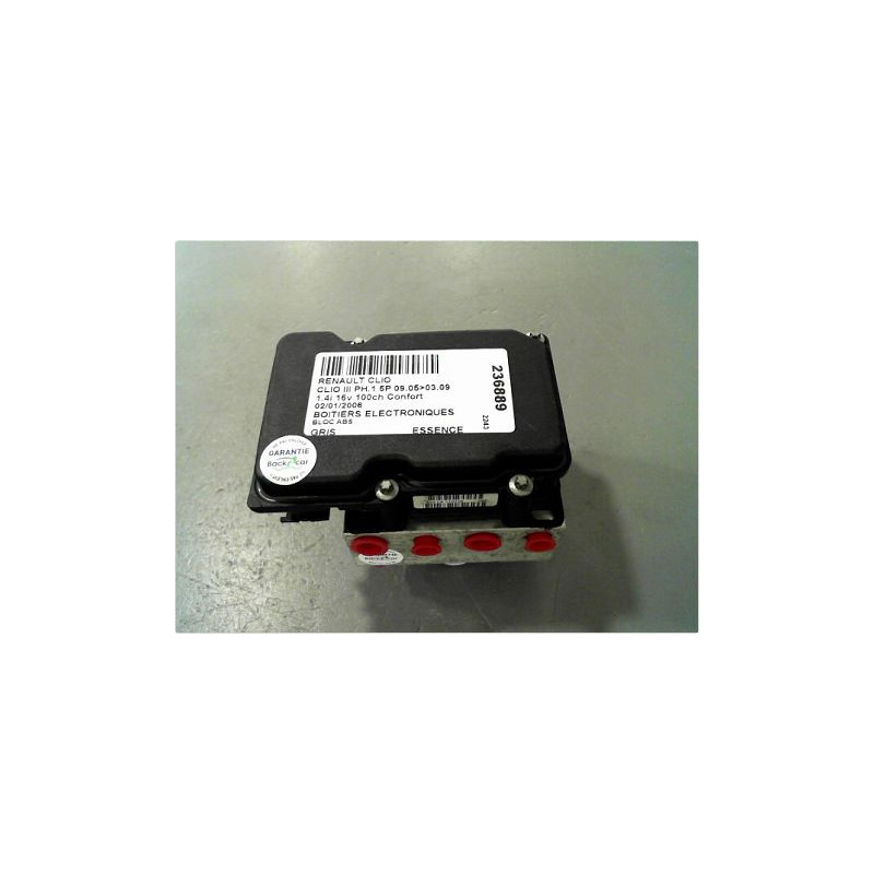 UNITE HYDRAULIQUE ABS RENAULT CLIO III PH.1 05-09