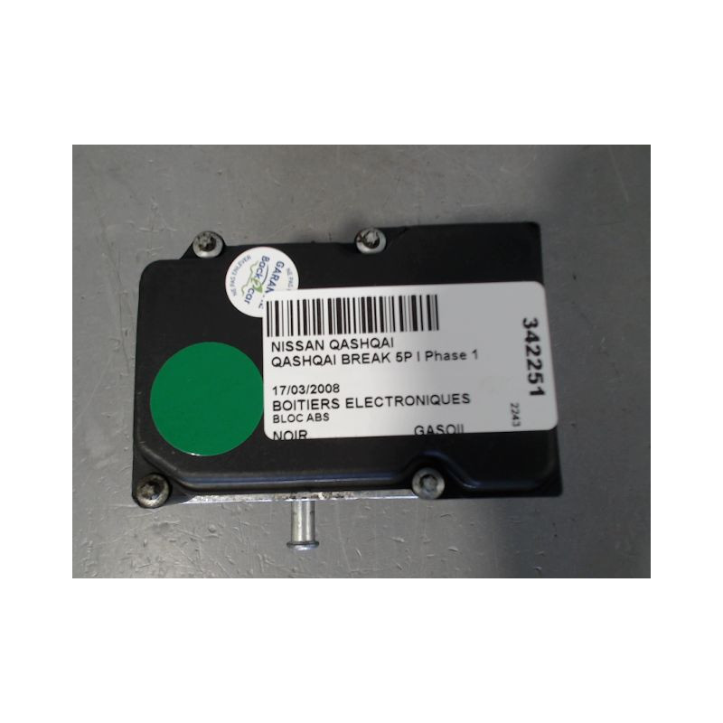 UNITE HYDRAULIQUE ABS NISSAN QASHQAI BREAK I Phase 1 2007-2010