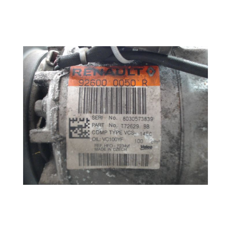 COMPRESSEUR AIR CONDITIONNE RENAULT CLIO IV Phase 1 2012-...