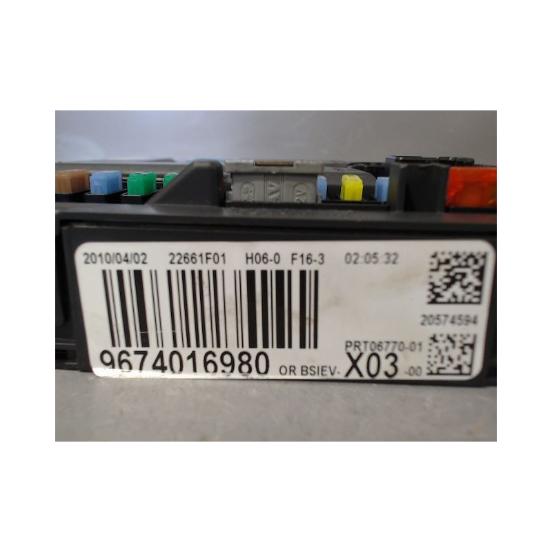 BOITIER GESTION HABITACLE CITROEN C3