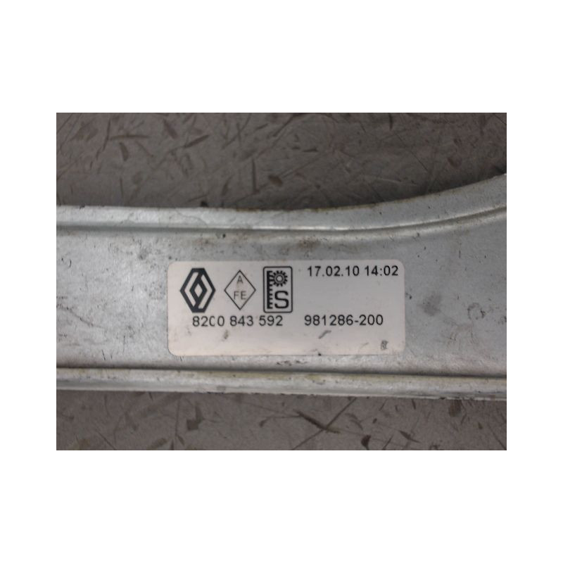 MECANISME LEVE-GLACE AVANT GAUCHE RENAULT CLIO